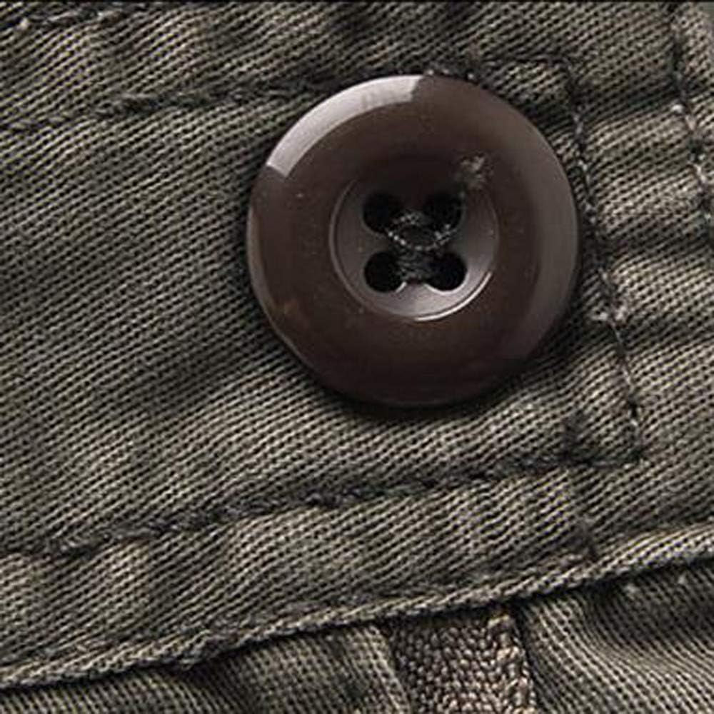 Mens Fashion Casual Cotton Multi-Pocket Outdoors Work Trouser Long Cargo Pants