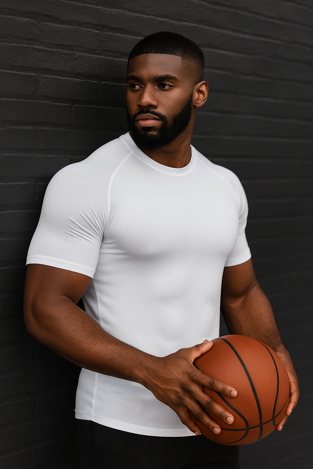 Athletic Workout Shirts for Men, Mens Summer Leisure Sports T Shirt Fashion Lapel 3D Gradient Short Sleeved round Neck T Shirt Men Compression Shirt Men, Mens Shirts White XL