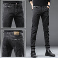 Denim Men'S Straight Loose Day System plus Fleece Casual Long Pants