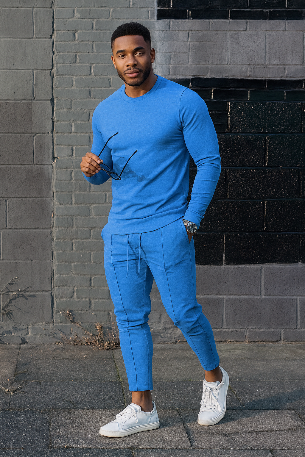 Men'S Tracksuits Tight T-Shirt and Pants Set Outfit Two-Piece Fitness Solid Training Casual Sports Sweatsuits